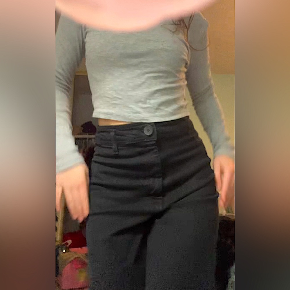 black zara jeans